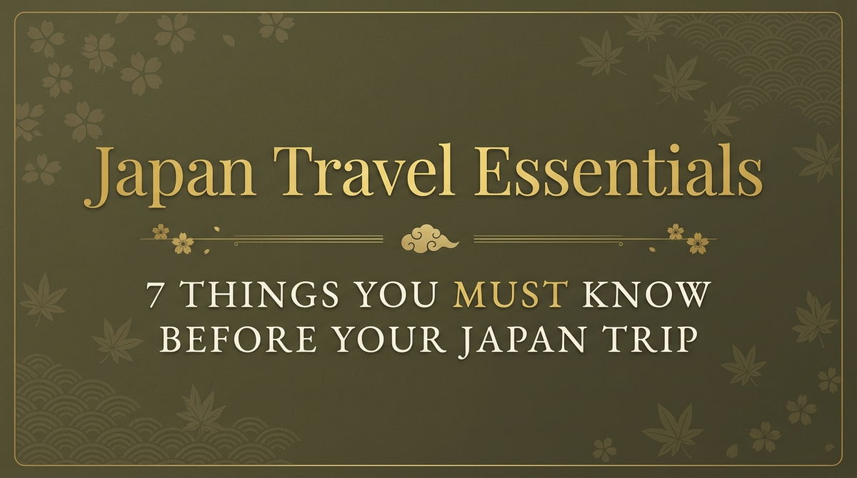 Japan Travel Essentials — 7 things you must know before your Japan trip